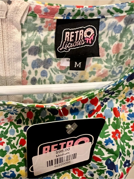Retrolicious Dresses & Skirts - Retrolicious Floral Dress in White, Green, Red, Blue, Yellow